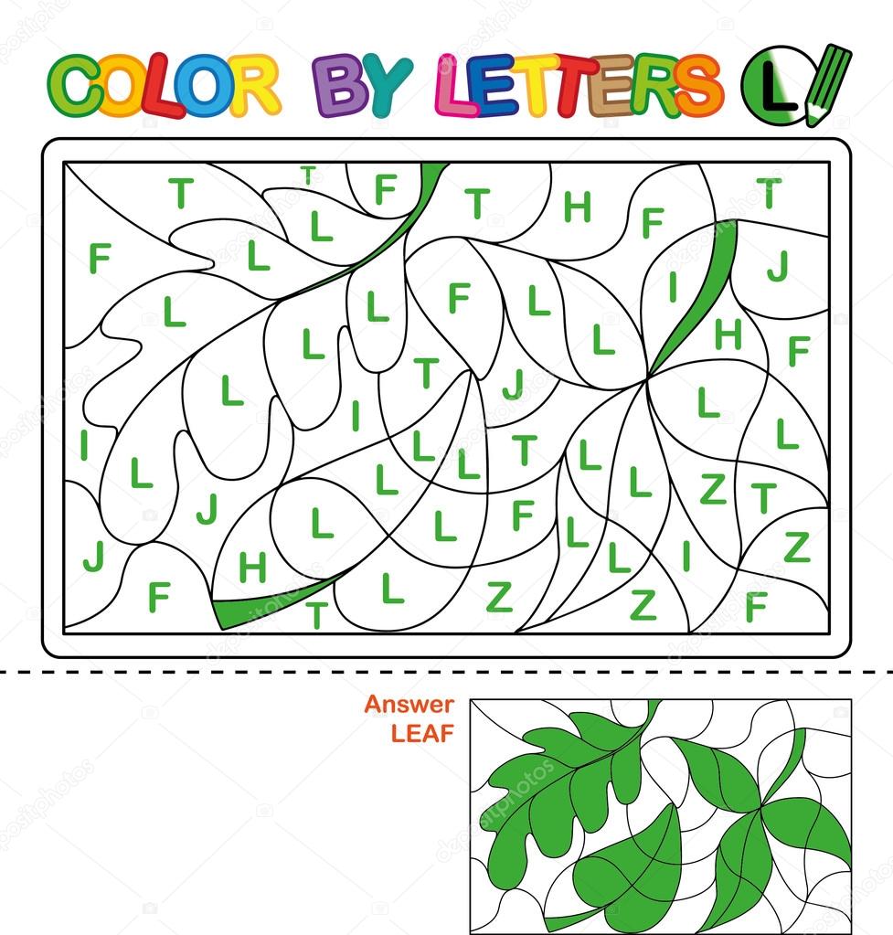 Colores De Hojas En Ingles Carta De Colores Rompecabezas