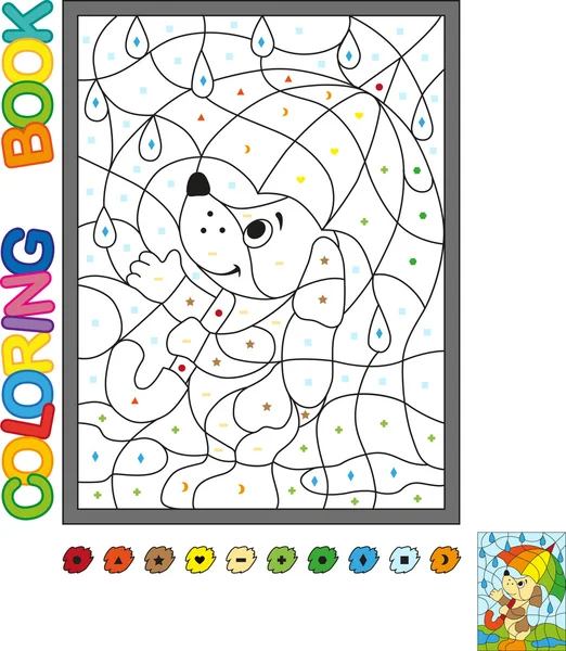 Puzzle için çocuklar. Çocuklar için boyama kitabı.