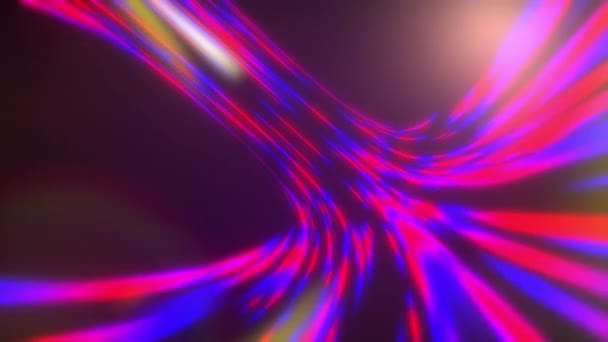 Fluxo de dados digitais. Sci-fi tema abstrato com rosa brilhante, azul, linhas de brilho vívidas Estrutura e fluxo de partículas. Fluxo de dados digitais. Laço sem costura de renderização 3D. — Vídeo de Stock