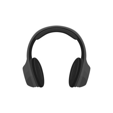 Modern tarz kulaklık siyah renk