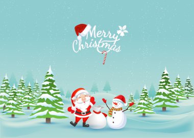 Mutlu Noeller manzara. Eps10 illüstrasyon vektör