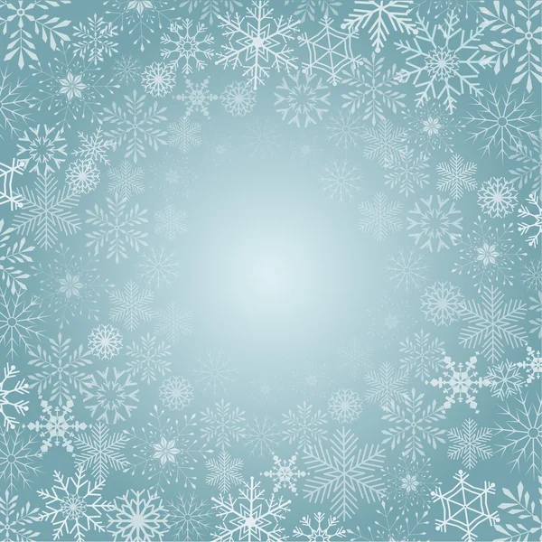 Зимовий фон зі сніжинкою, вектор — стоковий вектор