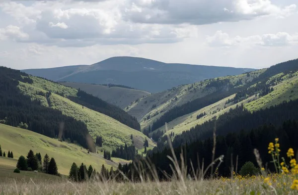 a view of the mountains in the carpathian, ukraine
