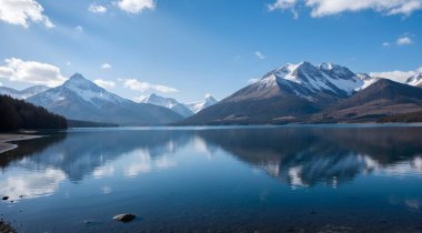 beautiful mountain lake, nature