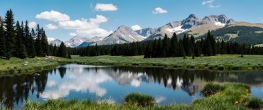 a beautiful lake in the mountains of tatry, slovakia.