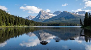 Dağlardaki güzel göl