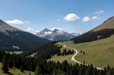 Güzel Alpler manzarasının manzarası