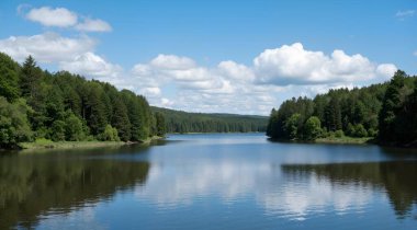 Ormandaki güzel göl