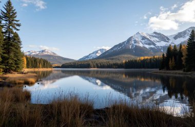 Dağlardaki dağ gölü