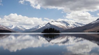 Dağların güzel manzarası