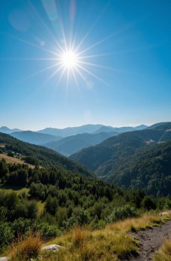 beautiful view on mountain valley