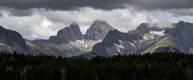 canadian mountain landscape with a mountain in summer.