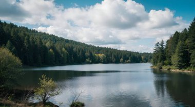 Gölün güzel manzarası