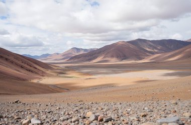 landscape of the desert in the namib mountains in namibia, africa