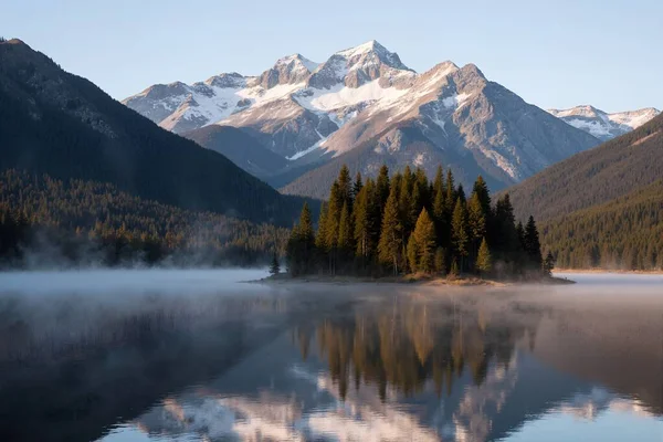Dağlardaki dağ gölü