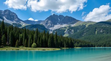 Dağlardaki güzel göl