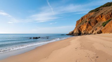 Deniz kıyısının güzel manzarası