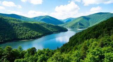 Dağların güzel manzarası