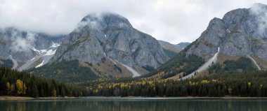 scenic view of beautiful lake in the mountains