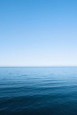 beautiful blue sea surface with white waves