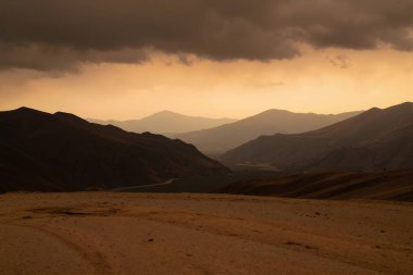 beautiful landscape of the mountains of the valley in the desert