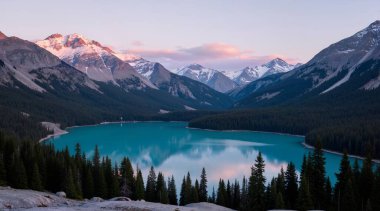 Dağlardaki güzel göl