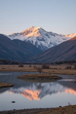 Dağların güzel manzarası