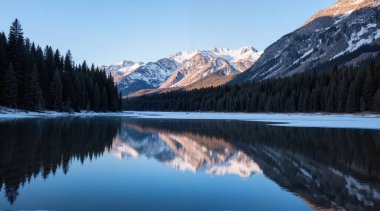 Dağlardaki güzel göl