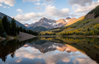 Dağlardaki güzel göl