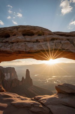 Çölde güzel bir gün batımı