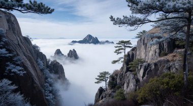 Dağların güzel manzarası