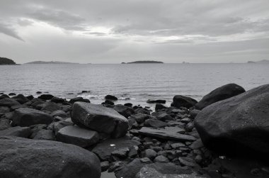 Güzel deniz manzarası. doğa arkaplanı