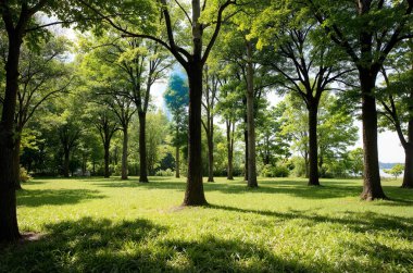 Parktaki ağaçlar