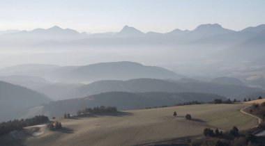 Dağların güzel manzarası