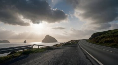 Norveç dağlarında güzel bir gün doğumu