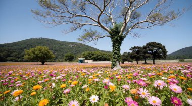Bahçedeki güzel çiçekler