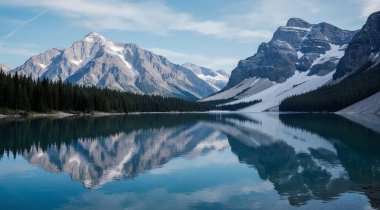 Dağlarda güzel bir göl