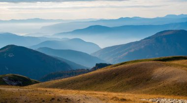Karpat Dağları 'nın güzel manzarası.