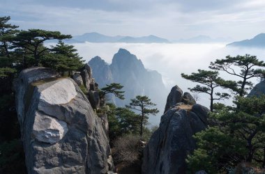 Dağların güzel manzarası