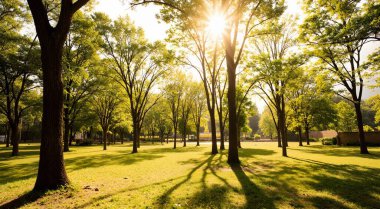 Parkın güzel manzarası