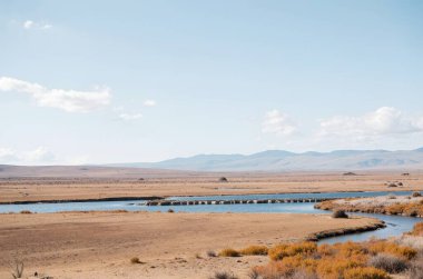 Dağların güzel manzarası