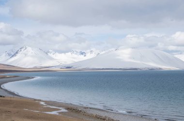 İsrail 'in kuzeyindeki göl manzarası