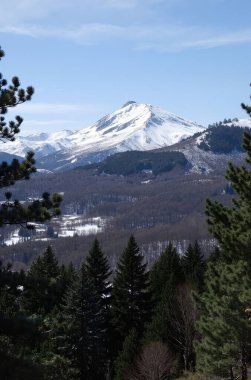 Dağların güzel manzarası