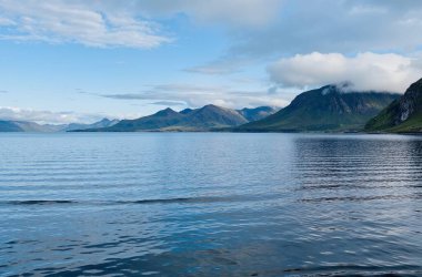 Norveç 'in güzel fiyort manzarası