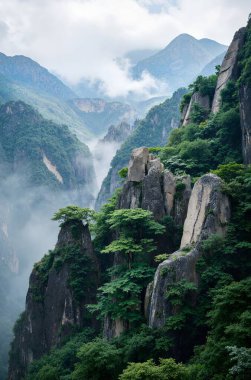 Dağların güzel manzarası