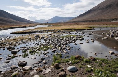 Dağlardaki dağ nehri