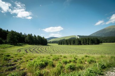 Dağların güzel manzarası