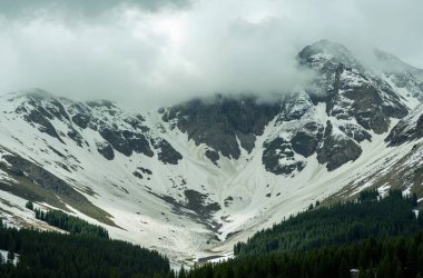 Güzel dağ manzarası. Doğa, seyahat
