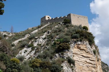 İsrail 'in kuzeyindeki eski Korfu şehrinin manzarası.