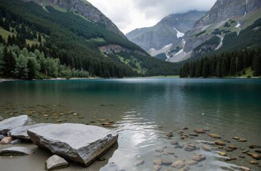 Dağların güzel manzarası